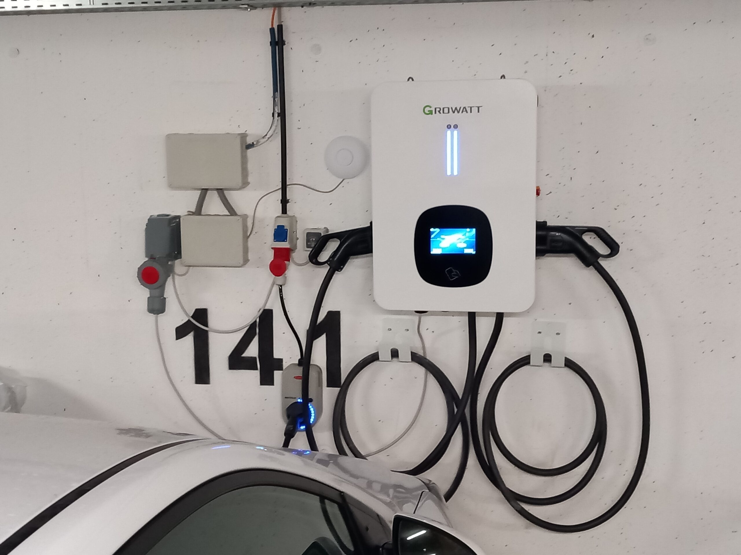 Installing a 43kW DC charger for electric vehicles